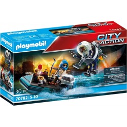 Playmobil City Action Σύλληψη Ληστή Έργων Τέχνης Από Αστυνομικό Jetpack 70782 4008789707826