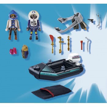 Playmobil City Action Police Jet Pack With Boat 70782 4008789707826