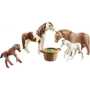 Playmobil Country Ponies With Foals 70682 4008789706829
