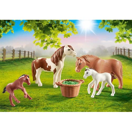 Playmobil Country Πόνυ Με Τα Μικρά Τους 70682 4008789706829