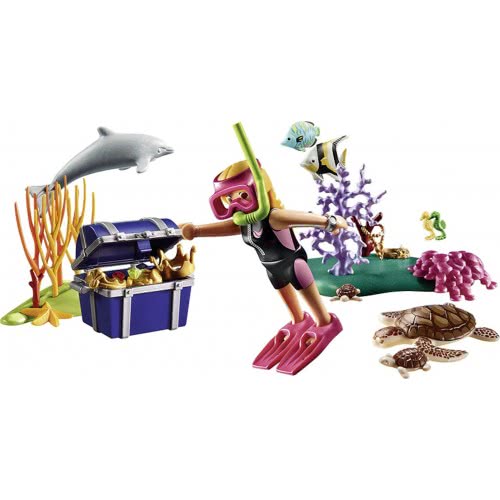 Playmobil Aqua Park Treasure Diver Gift Set 70678 4008789706782
