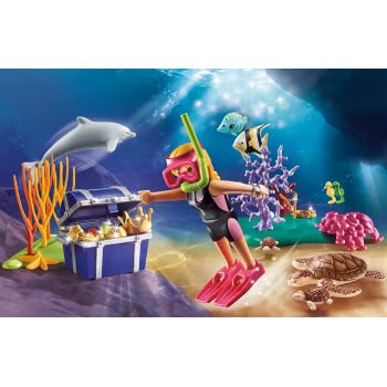 Playmobil Aqua Park Treasure Diver Gift Set 70678 4008789706782
