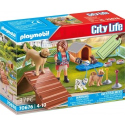 Playmobil City Life Gift Set Εκπαιδεύτρια Σκύλων 70676 4008789706768