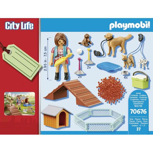 Playmobil City Life Dog Trainer Gift Set 70676 4008789706768