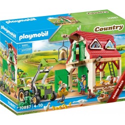 Playmobil Country Φάρμα Με Ζώα Και Τρακτέρ 70887 4008789708878