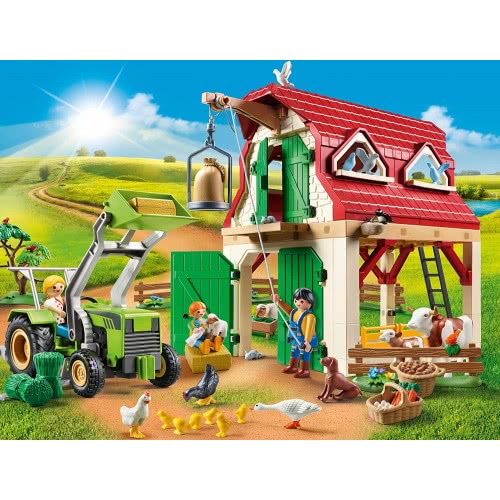 Playmobil Country Φάρμα Με Ζώα Και Τρακτέρ 70887 4008789708878