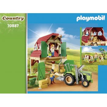 Playmobil Country Φάρμα Με Ζώα Και Τρακτέρ 70887 4008789708878