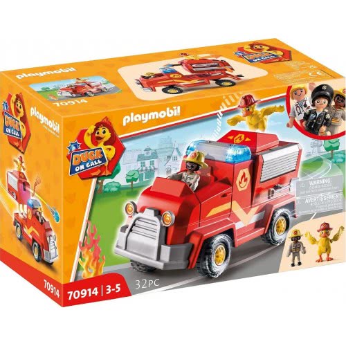 Playmobil Duck On Call - Όχημα Πυροσβεστικής Με Κανόνι Νερού 70914 4008789709141