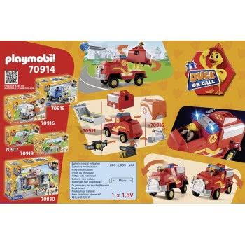 Playmobil DUCK ON CALL - Fire Brigade Emergency Vehicle 70914 4008789709141