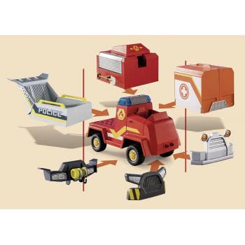 Playmobil Duck On Call - Όχημα Πυροσβεστικής Με Κανόνι Νερού 70914 4008789709141
