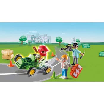 Playmobil DUCK ON CALL - Ambulance Action: Help The Racing Driver 70919 4008789709196