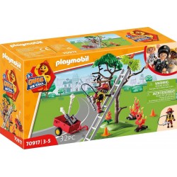Playmobil DUCK ON CALL - Fire Rescue Action: Cat 70917 4008789709172
