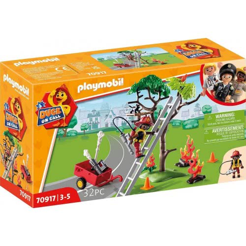 Playmobil DUCK ON CALL - Fire Rescue Action: Cat 70917 4008789709172