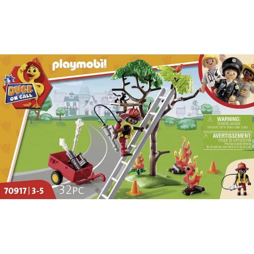 Playmobil Duck On Call - Επιχείρηση Πυροσβεστικής: Διάσωση Γάτας! 70917 4008789709172