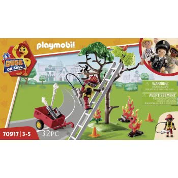 Playmobil DUCK ON CALL - Fire Rescue Action: Cat 70917 4008789709172