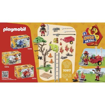Playmobil DUCK ON CALL - Fire Rescue Action: Cat 70917 4008789709172