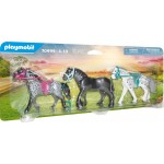 Playmobil Country Τρία Άλογα: Friesian, Knabstrupper & Andalusian 70999 4008789709998