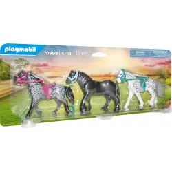 Playmobil Country Τρία Άλογα: Friesian, Knabstrupper & Andalusian 70999 4008789709998