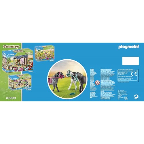 Playmobil Country Τρία Άλογα: Friesian, Knabstrupper & Andalusian 70999 4008789709998