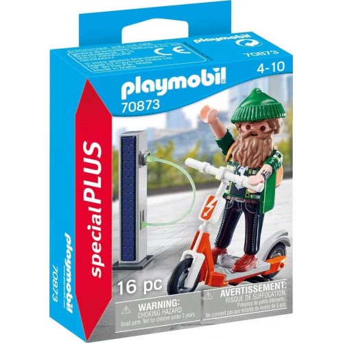 Playmobil Special Plus Χίπστερ Με Ηλεκτρικό Σκούτερ 70873 4008789708731