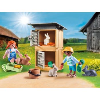 Playmobil Country Gift Set Ταΐζοντας Τα Κουνελάκια 70675 4008789706751