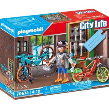 Playmobil City Life Gift Set Συνεργείο Ποδηλάτων 70674 4008789706744