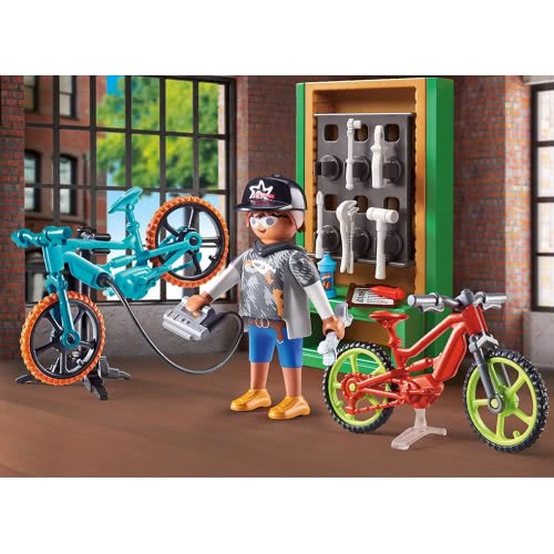 Playmobil City Life Gift Set Συνεργείο Ποδηλάτων 70674 4008789706744