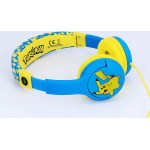 otl technologies Pokemon Pikachu Children's Wired Headphones With Adjustable Headband, Blue, One Size  5055371622998