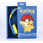 otl technologies Pokemon Pikachu Children's Wired Headphones With Adjustable Headband, Blue, One Size  5055371622998