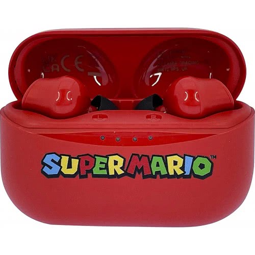 otl technologies Super Mario Ασύρματο Bluetooth V5.0 Ακουστικά Με Κόκκινη Θήκη Φόρτισης  5055371624428