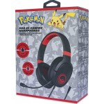otl technologies Pokemon Poke Ball Black Pro G1 Gaming Ακουστικά Gaming  5055371624312