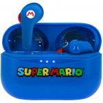 otl technologies Super Mario Earpod Wireless Earphones With Charging Case Blue  5055371623971