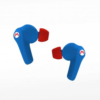 otl technologies Super Mario Easpod Ασύρματα Ακουστικά Με Μπλε Θήκη  5055371623971
