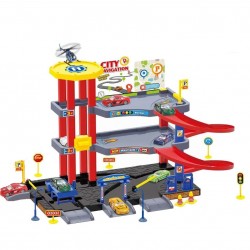 Toys-shop Choice Free Wheel Track Parking Lot With 1Pcs Plane And 3Pcs Car JI046319 6990620463191