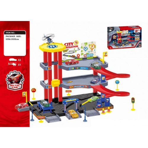 Toys-shop Choice Parking Με 1 Αεροπλανάκι Και 3 Αυτοκινητάκια JI046319 6990620463191