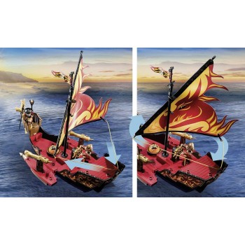 Playmobil Burnham Raiders Fire Ship 70641 4008789706416