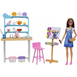 Mattel Barbie Relax And Create Art Studio HCM85 194735014811
