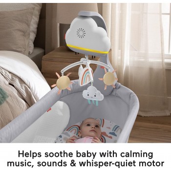 Mattel Rainbow Bassinet Shower For Mobile Bedside, Pepper HBP40 194735000241
