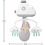 Mattel Rainbow Bassinet Shower For Mobile Bedside, Pepper HBP40 194735000241