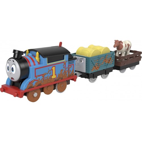 Mattel Τόμας Το Τρενάκι Μηχανοκίνητα Τρένα Με 2 Βαγόνια HFX97 / HDY73 194735035601