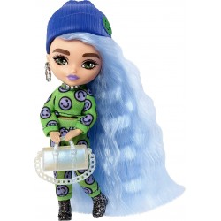 Mattel Barbie Extra Minis Doll N.3 Wearing Emoji-Printed 2-Piece Fashion HGP62 / HGP65 194735055395
