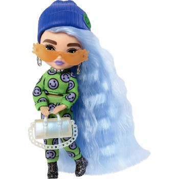 Mattel Barbie Extra Minis Doll N.3 Wearing Emoji-Printed 2-Piece Fashion HGP62 / HGP65 194735055395