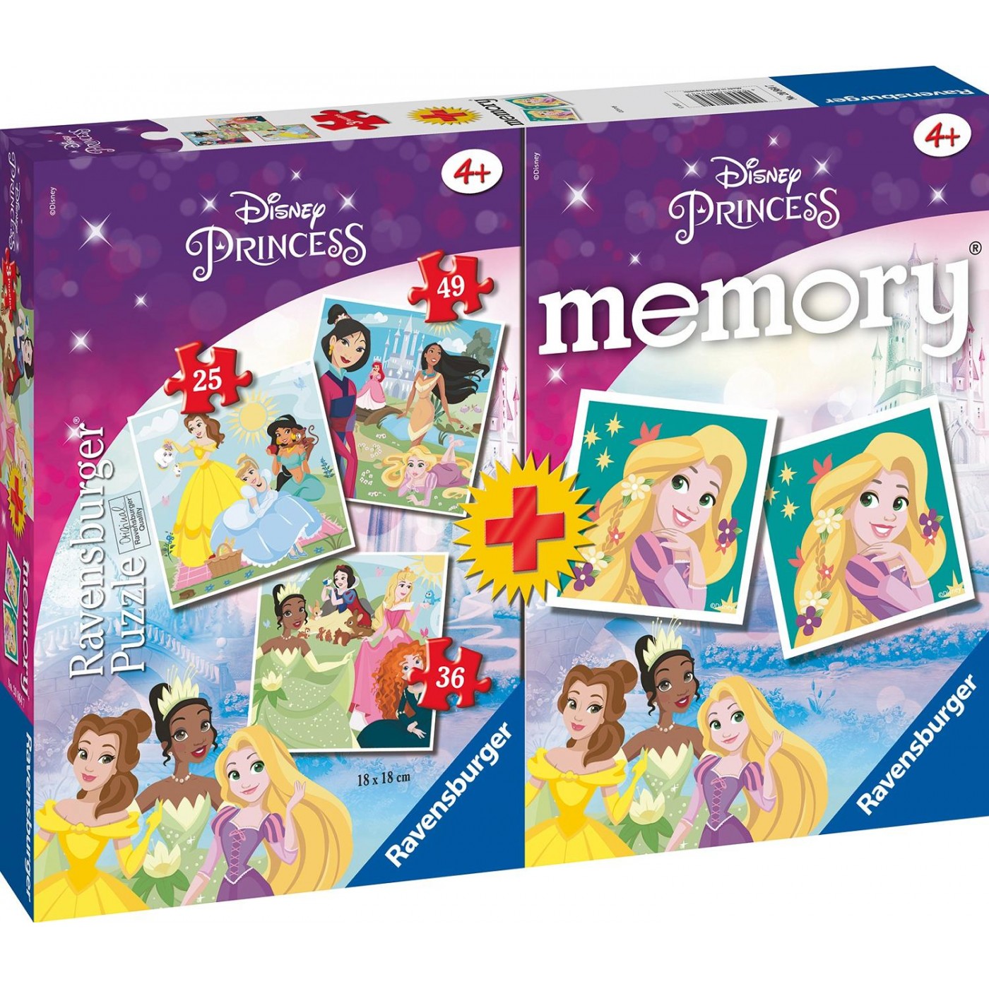 Ravensburger Memory + 3 Puzzles Princess 20864 | Toys-shop.gr
