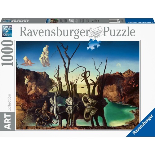 Ravensburger Παζλ 1000 Τεμ. Art Collection Dali: Κύκνοι Που Αντικατοπτρίζουν Ελέφαντες 17180 4005556171804