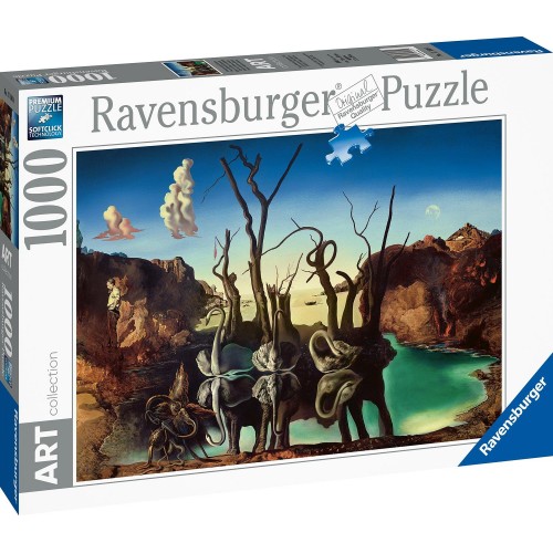 Ravensburger 1000 Pcs Art Collection Puzzle Dali: Swans Reflecting Elephants 17180 4005556171804