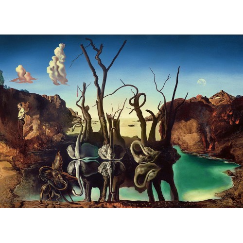 Ravensburger Παζλ 1000 Τεμ. Art Collection Dali: Κύκνοι Που Αντικατοπτρίζουν Ελέφαντες 17180 4005556171804