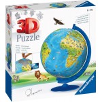 Ravensburger 3D Puzzle 180 Τεμ. Υδρόγειος Για Παιδιά 12338 4005556123384