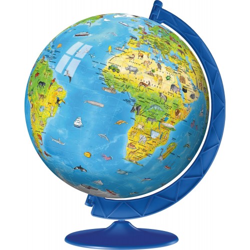 Ravensburger 3D Puzzle 180 Τεμ. Υδρόγειος Για Παιδιά 12338 4005556123384