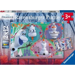 Ravensburger 2X12 Pcs Puzzle Olaf 05153 4005556051533