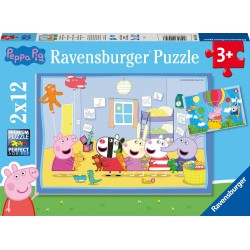 Ravensburger Παζλ 2X12 Τεμ. Πέππα Το Γουρουνάκι 05574 4005556055746